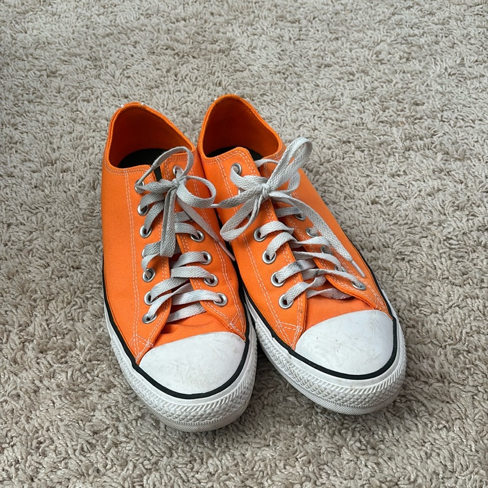 Orange Converse All Star Size 11